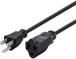 Multi 3-Prong Power Cord 6ft Black (CNA P_N 85-380)